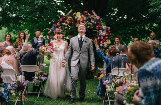 Vermont backyard wedding