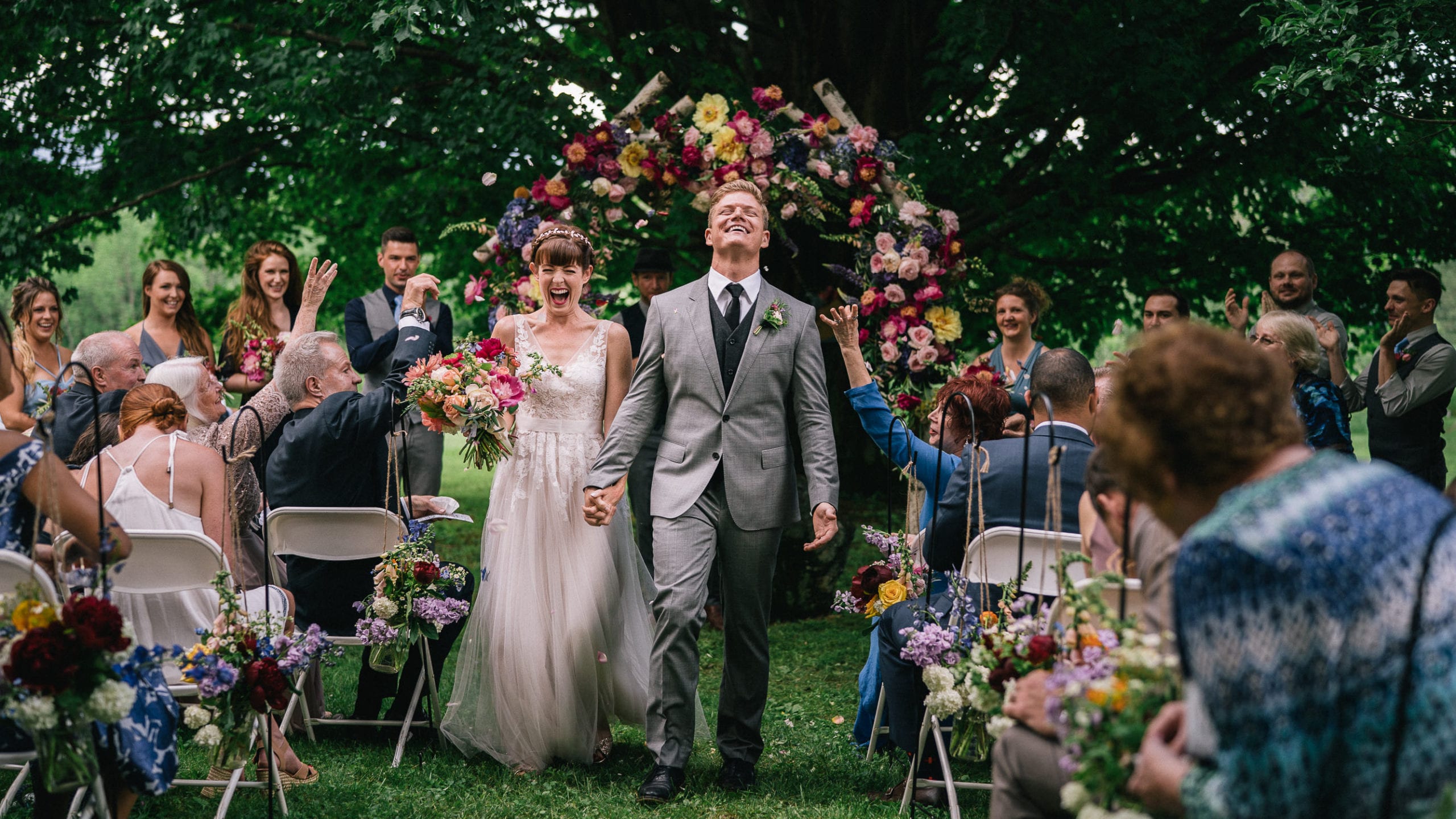 Vermont backyard wedding